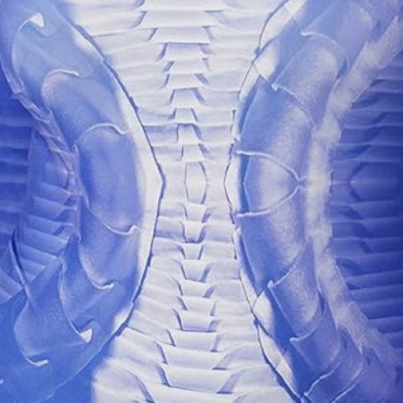 Making the Cut Bodysuit Size Large Blue Printed Skeleton Stretch Long Sleeve - Picture 3 of 7